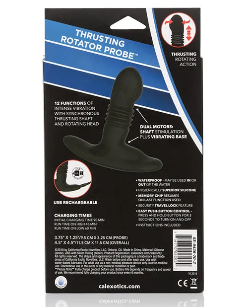 Anal Eclipse Thrusting Rotator Probe Black California Exotic Novelties