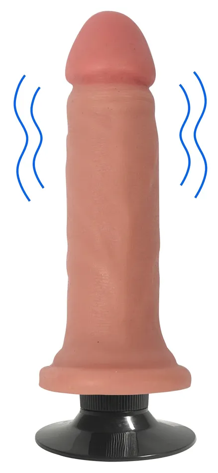 Jock Light Skin Vibrating Dildo Curve Toys Dildos