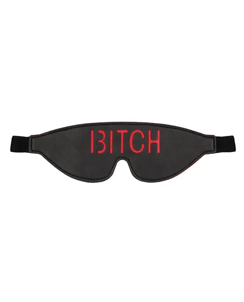 Shots America LLC Anal Shots Ouch Bitch Blindfold Black