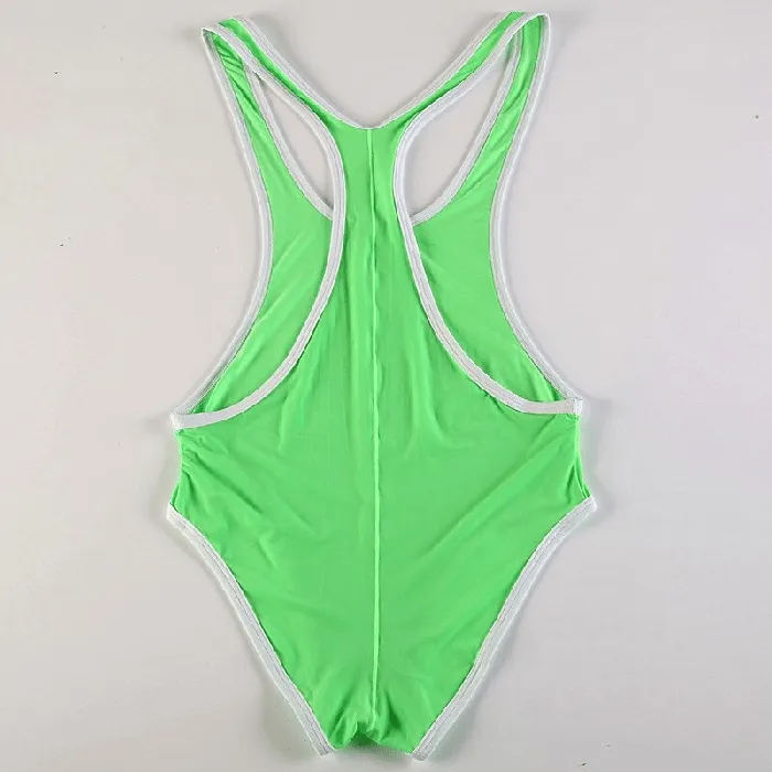 Male Sex Toys EVEs SECRETS Mens Fitness Wrestling Thin Leotard Solid Color Sleeveless Skinny Bodysuits Male Sexy Clothing