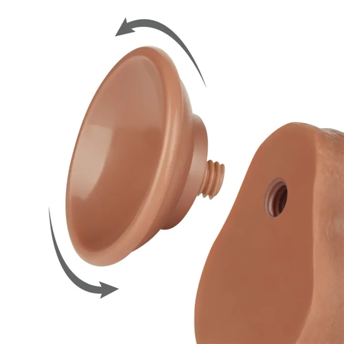 7 Sliding Skin Dual Density Dildo Brown LOVETOY Dildos