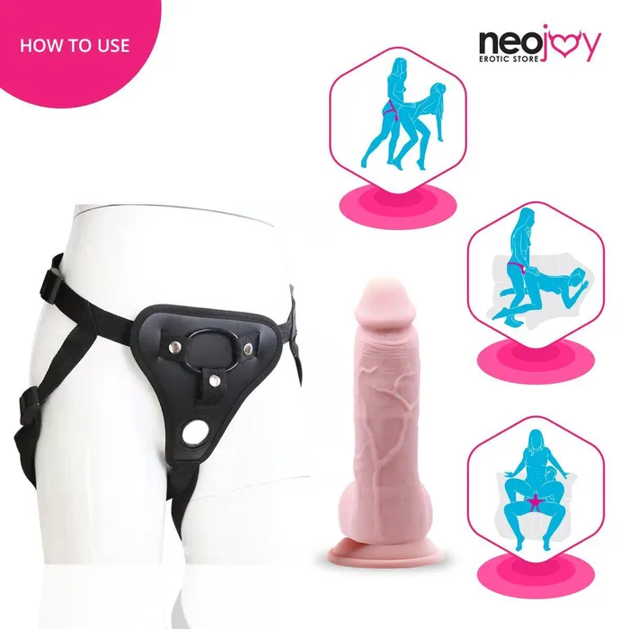 Female Sex Toys Neojoy Neojoy Chubby Dildo With StrapOn Dong Couple 2134cm 84 inch