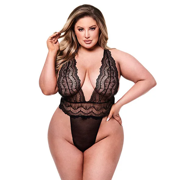 Lucidtoys Male Sex Toys Baci Sexy Deep V Lace Teddy Queen