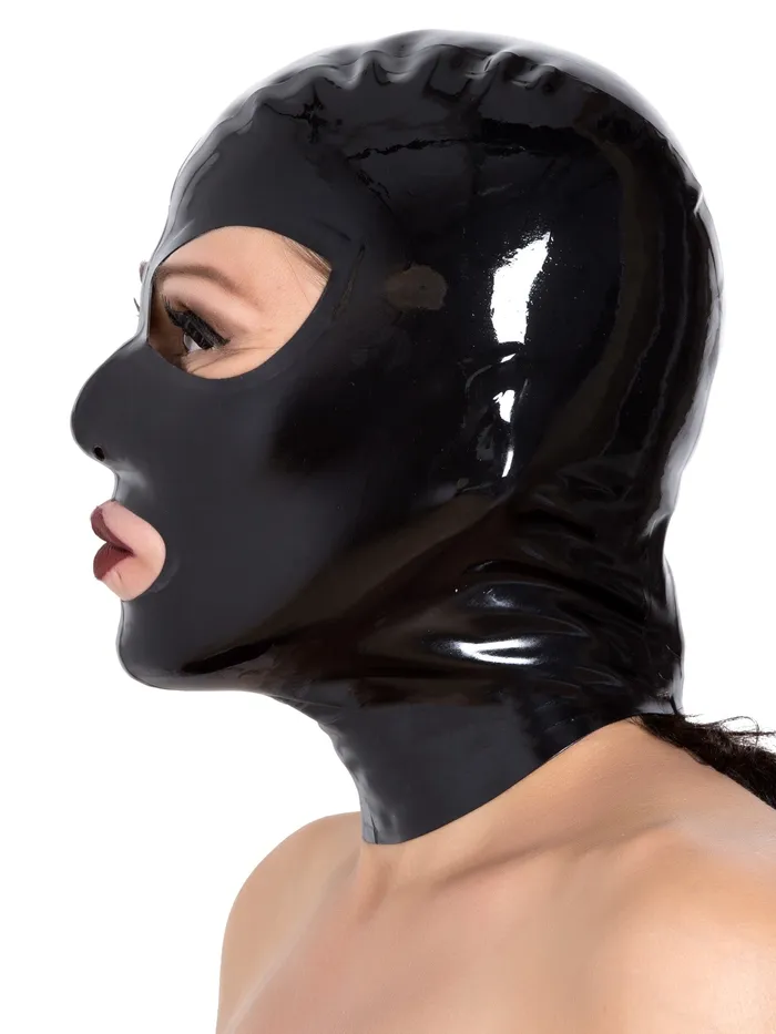 Womens Black Latex Hood HonourSkintwocom Anal