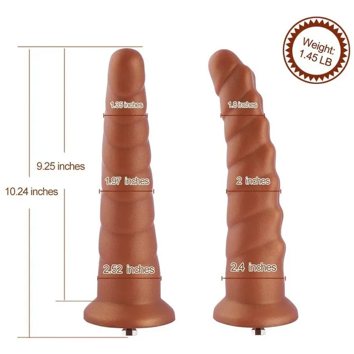 Dildos HiSmith Hismith Huge Arthropod Silicone Dong 1024 Inch Bronze