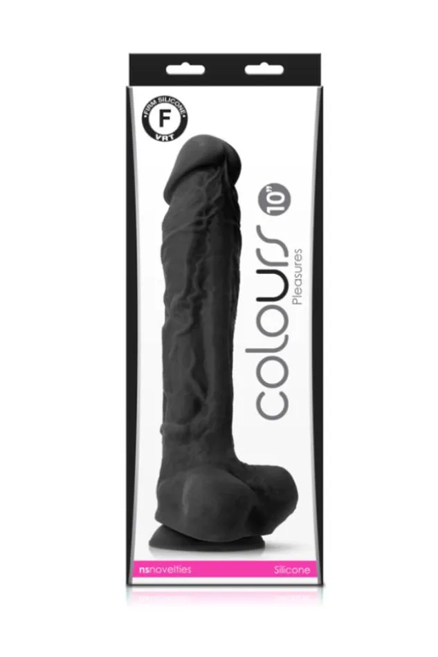 NS Novelties Dildos NS Novelties Colours 10 Inch Pleasures Dildo Assorted Colors
