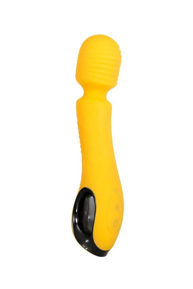 Vibrators Evolved Buttercup Massage Wand Vibrator Yellow Evolved