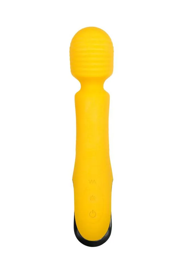 Vibrators Evolved Buttercup Massage Wand Vibrator Yellow Evolved