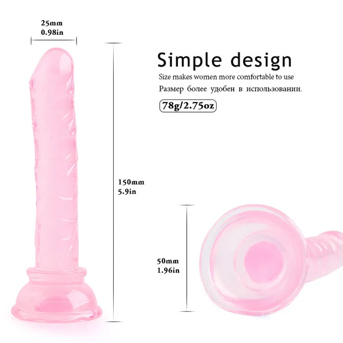 Male Sex Toys LAZADASEXTOYS Jelly Dildos Anal Plug Sex Toys for Women Suction Cup Dildo Female Masturbator GSpot Vaginal Massager Butt Plug Sex Products