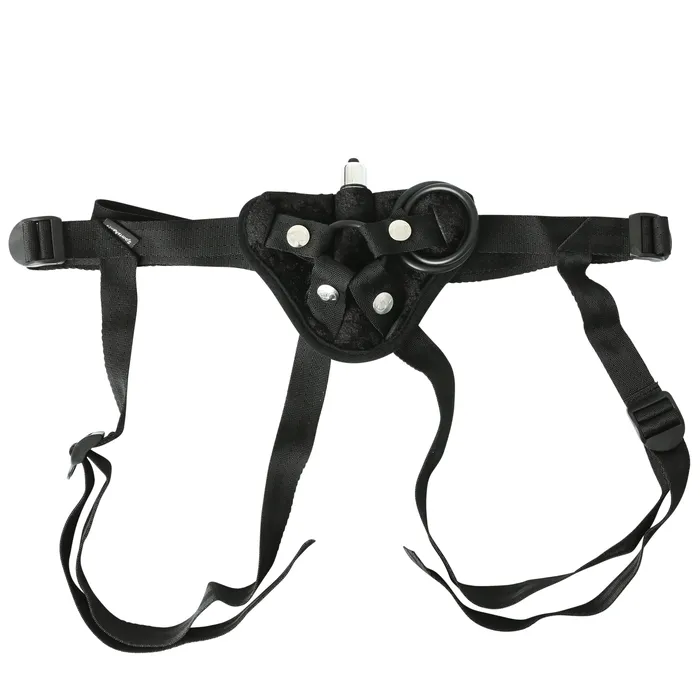 Sportsheets Female Sex Toys Vibrating Black Velvet Strap On