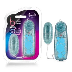 Vibrators B Yours Glitter Power Bullet Blue Blush