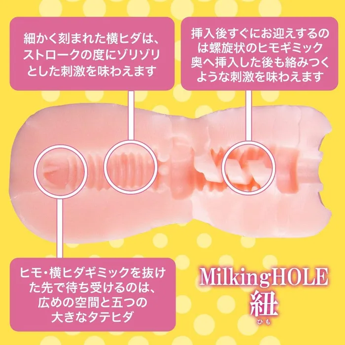 DNA Vibrators DNA Milking Hole String Onahole Beige