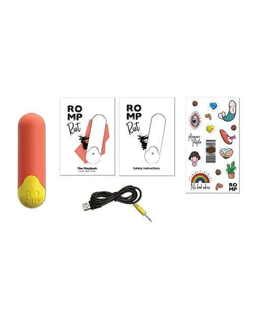 Female Sex Toys Wow Tech Romp Riot Bullet Vibrator Orange