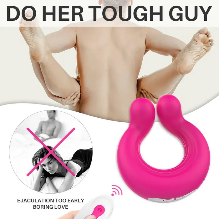 Male Sex Toys Vibrating Cock Penis Ring 9 Vibrations Clitoris Couple Stimulator YOSPOSS