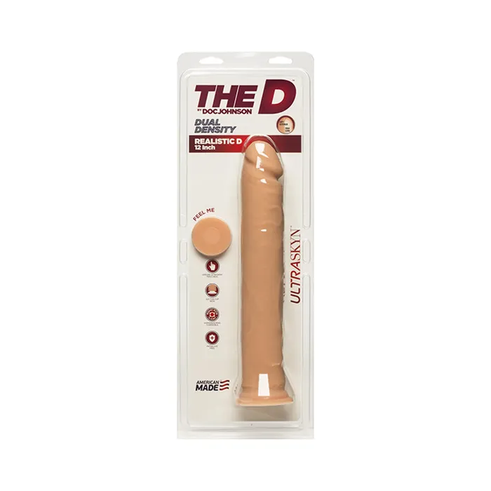 Dildos The D Realistic D 12 inches Ultraskyn Beige Dildo Doc Johnson
