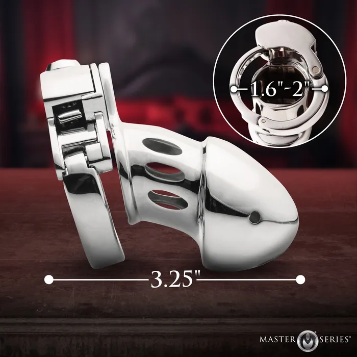 Master Series Male Sex Toys Cock Cuff SnapOn Chastity Cage