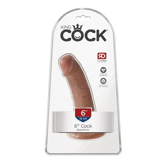 Pipedream King Cock 6 in Cock Realistic Dildo With Suction Cup Tan Pipedream Female Sex Toys Pipedream King Cock 6 in Cock Realistic Dildo With Suction Cup Tan Pipedream Female Sex Toys