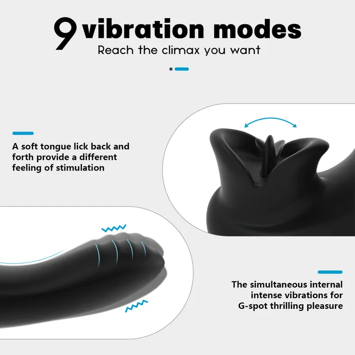 YoYoLemon YoYoLemon Licking Vibrator Vibrating Dildo with G Spot Stimulation for Women Adult Sex Toys Female Sex Toys