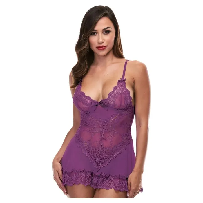 Baci Mini Lace Chemise Purple Baci Vibrators