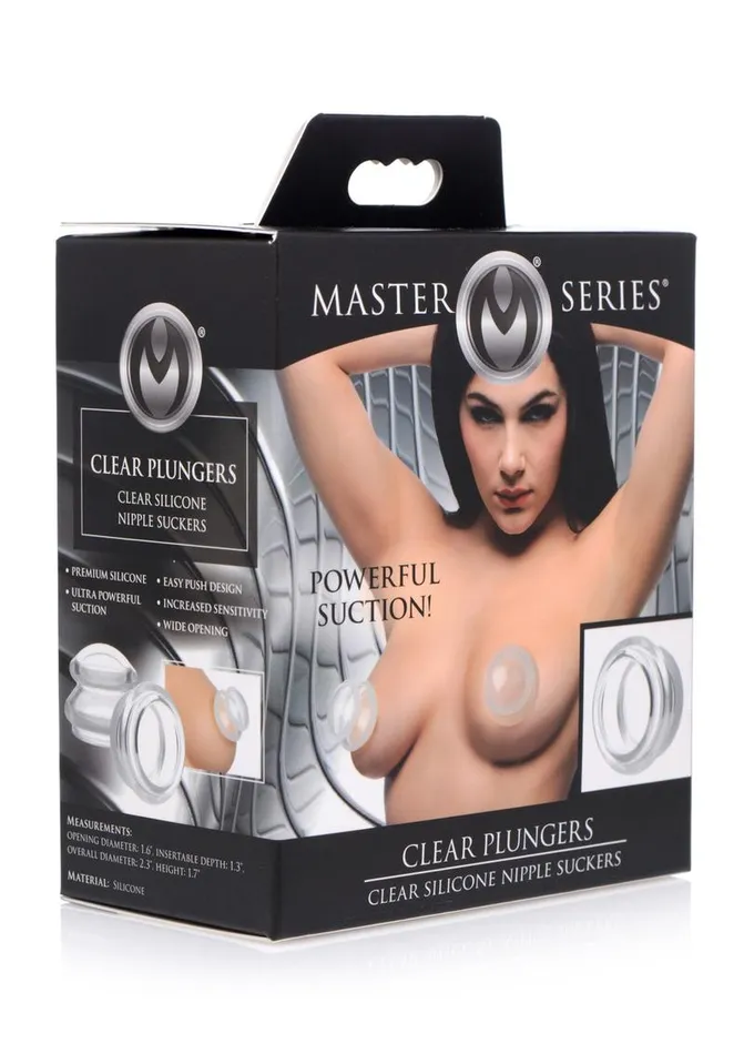 Dildos Master Series Master Series Clear Plungers Silicone Nipple Suckers