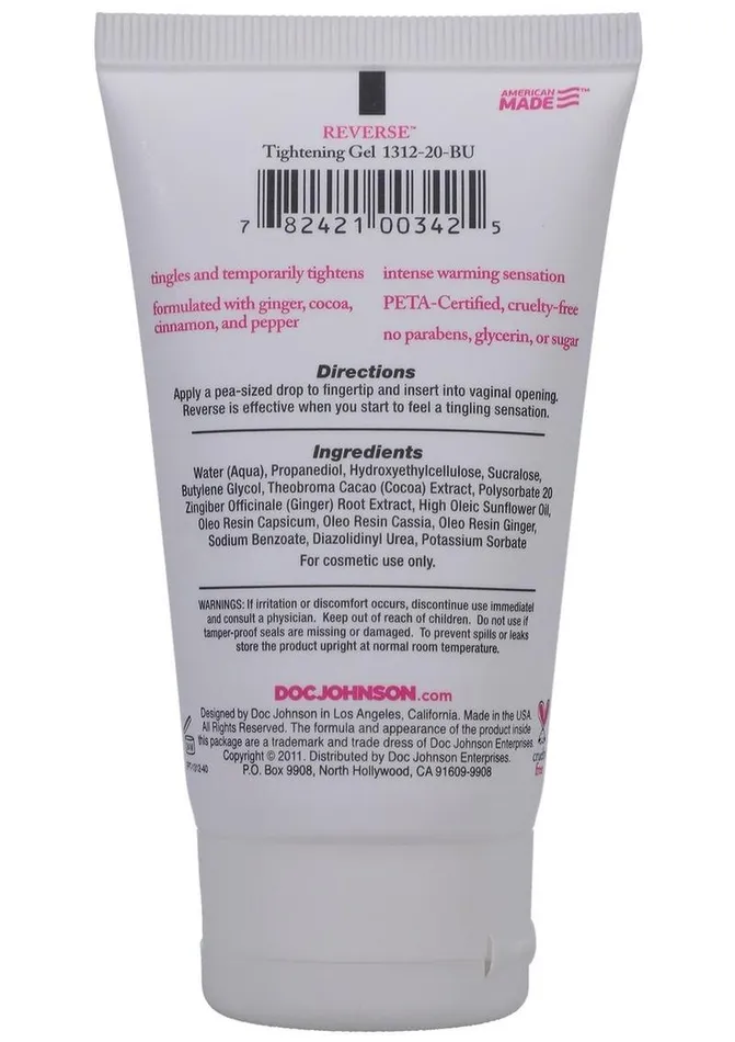 Intimate Enhancements Enhancers Reverse Tightening Gel For Women
