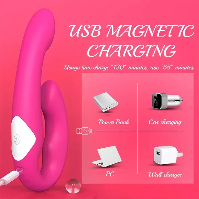 Inyarose Vibrators Dual Vibration Clitoral GSpot Vibrator