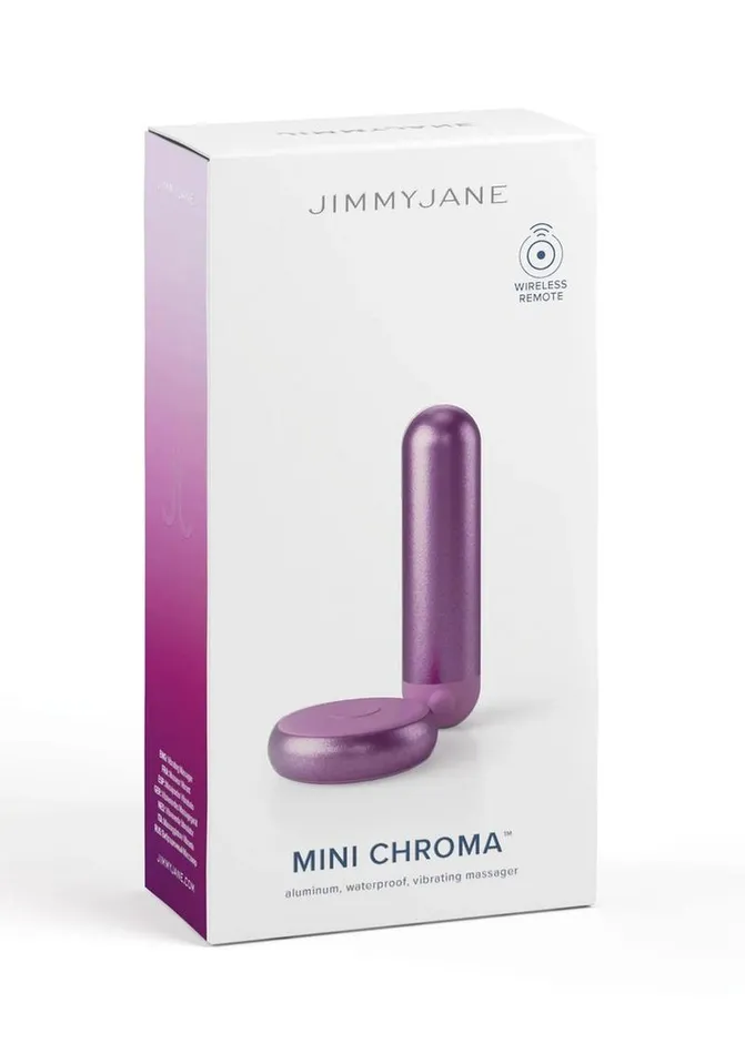 Jimmyjane Mini Chroma Metal Rechargeable Bullet with Remote Jimmyjane Female Sex Toys