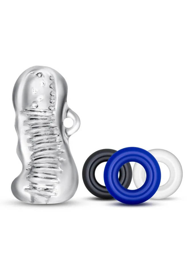 Male Sex Toys Quickie Kit Quickie Kit Jerk Off Masturbator and Cock Rings Multiple Male Sex Toys Quickie Kit Quickie Kit Jerk Off Masturbator and Cock Rings Multiple