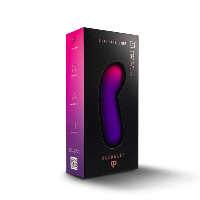 Rocks Off GloGirl GSpot Vibrator Purple Pink Rocks Off Vibrators