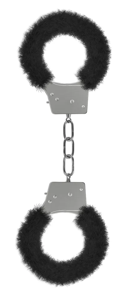 Beginners Furry Handcuffs Black Shots Ouch Anal