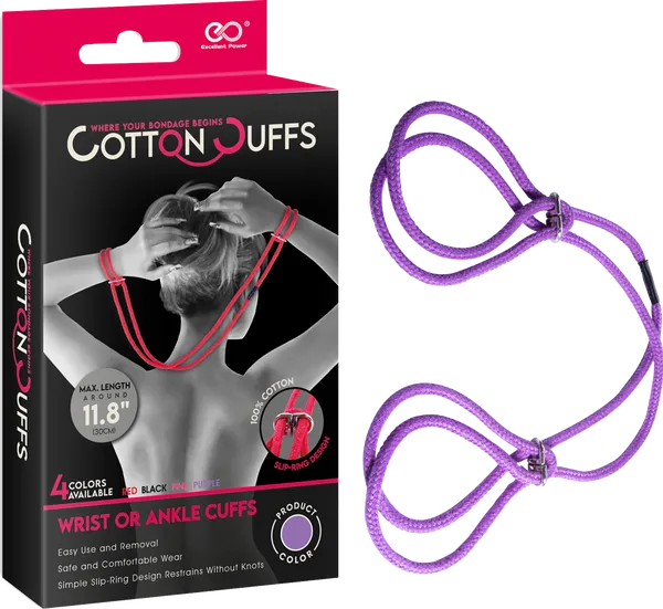 Cotton On Cuffs Purple Excellent Power Vibrators