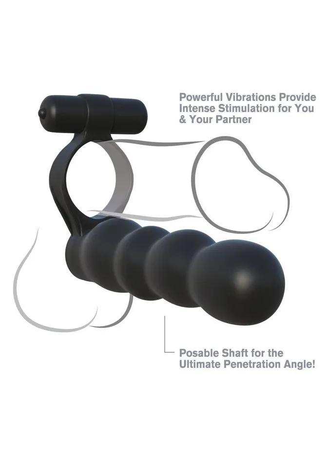 Male Sex Toys Fantasy CRingz Posable Partner Double Penetrator Cock Ring with Bullet Fantasy CRingz Male Sex Toys Fantasy CRingz Posable Partner Double Penetrator Cock Ring with Bullet Fantasy CRingz