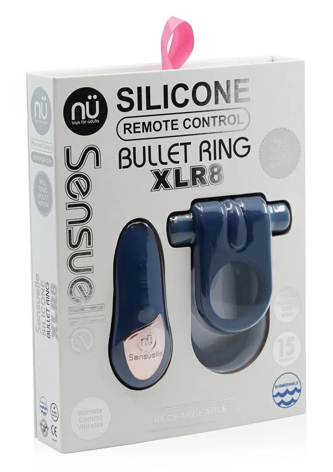Male Sex Toys Nu Sensuelle Nu Sensuelle Silicone Bullet Ring Xlr8 Rechargeable Vibrating Cock Ring with Remote Control Male Sex Toys Nu Sensuelle Nu Sensuelle Silicone Bullet Ring Xlr8 Rechargeable Vibrating Cock Ring with Remote Control