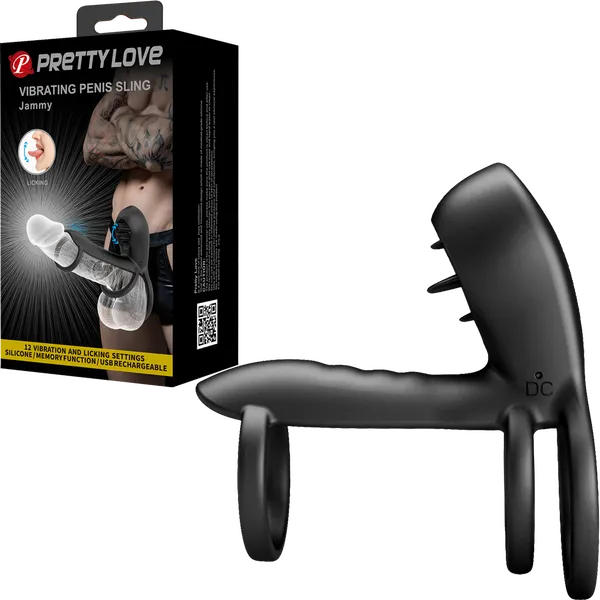 Male Sex Toys Pretty Love Vibrating Penis Sling Jammy