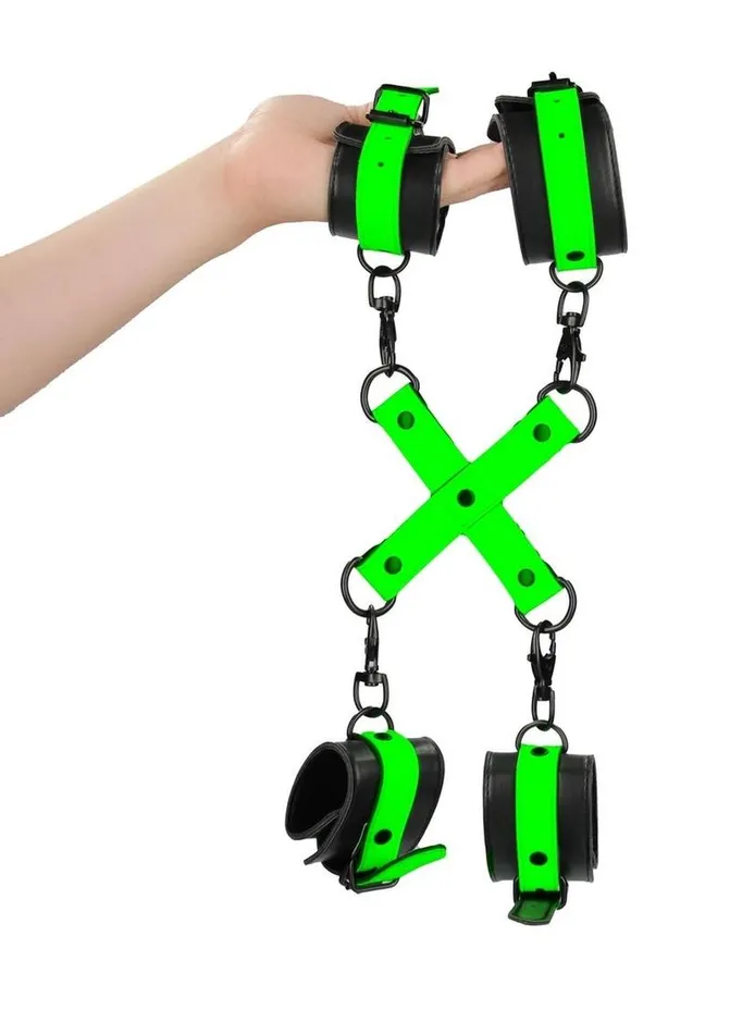 Ouch Couples Ouch Hand and Ankle Cuffs with Hogtie Ouch Couples Ouch Hand and Ankle Cuffs with Hogtie