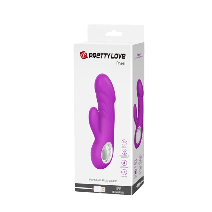 Pretty Love Vibrators Pretty Love Ansel Rabbit Vibe Fuchsia