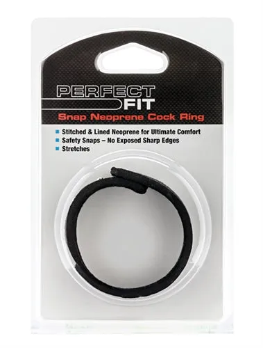 Snap Neoprene Cockring Black Perfect Fit Anal Snap Neoprene Cockring Black Perfect Fit Anal